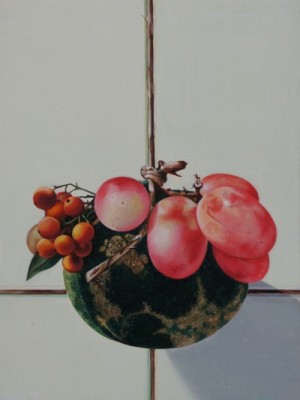 Obstkugel
15x20cm
Acryl auf Holz
2015