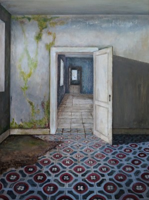 Carina KLein, Her Rooms, 40 x 30 cm, Acryl auf Holz 2016