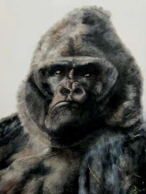 "WildGefangen", Acryl auf Leinwand, 130 x 100 cm, 2012